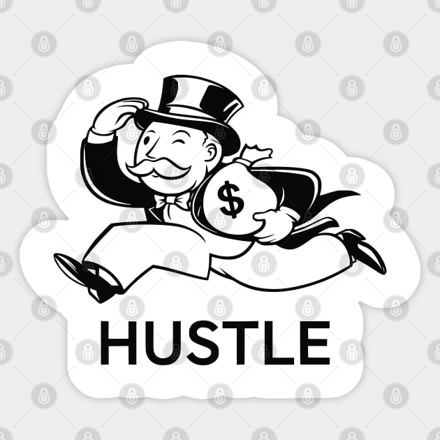 Hustle Monopoly Guy Sticker by UrbanLifeApparel